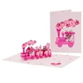 thumbnail image 1 of Valentines Day Card - 3D Love Train Happy Pop Up Valentines Cards with Envelope, Balentines Day Gift for Him Her Wife Husband Boyfriend Adults, 1 of 7