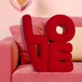 thumbnail image 1 of Valentines Day Creative Love Shaped Pillow With Bold Letter Design For Home Sofa And Bed Decoration, Decorative Cushion Accent For Bedroom Living Room To Enhance Romantic, 1 of 7