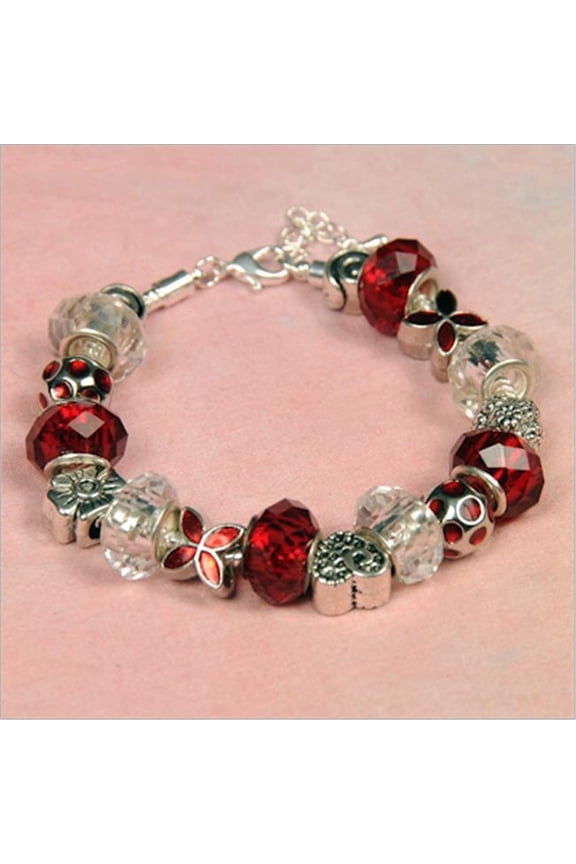 Valentines Day Crystal Crush Charm Bracelet
