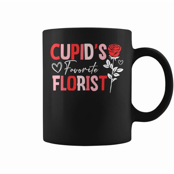 Valentines Day Cupids Favorite Florist Coffee Mugs