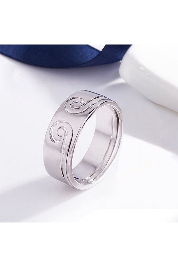 Valentines Day Curse Two In One Ring For Couples Gift White Gold Rose Gold Birthday Special Gift For Her Prime