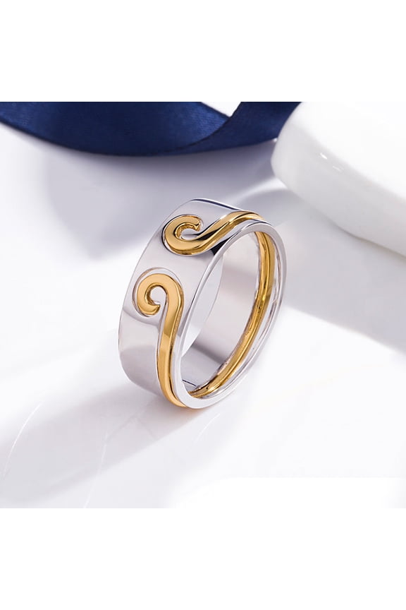 Valentines Day Curse Two In One Ring For Couples Gift White Gold Rose Gold Birthday Special Gift For Her Prime