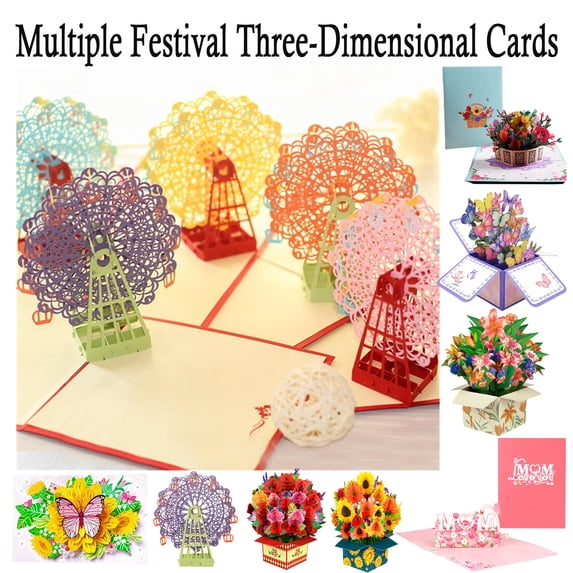 Valentines'Day DIY Leather 3D Pop Up Love Greeting Card, I Love Your Heart Handmade Paper Card, Valentine's Day, Qixi Festival Romantic Gift, Card for Partner, Wife, Husband, Loved One, HAODEJW