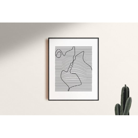 Valentines Day Decor My Person Gift Soulmate Poster For Boyfriend Girlfriend Couple Line Art Wedding Poster Home Decor, 16x24 UNFRAMED