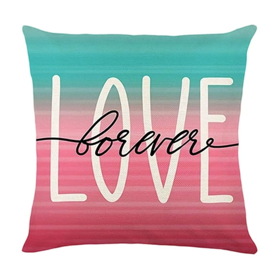 Valentines Day Decoration - Valentines Pillow Covers 18x18 Inch Set of 7 Decorative Throw Pillow Cover Red Love Heart Cushion Case for Sofa Bed Couch Home Decorations