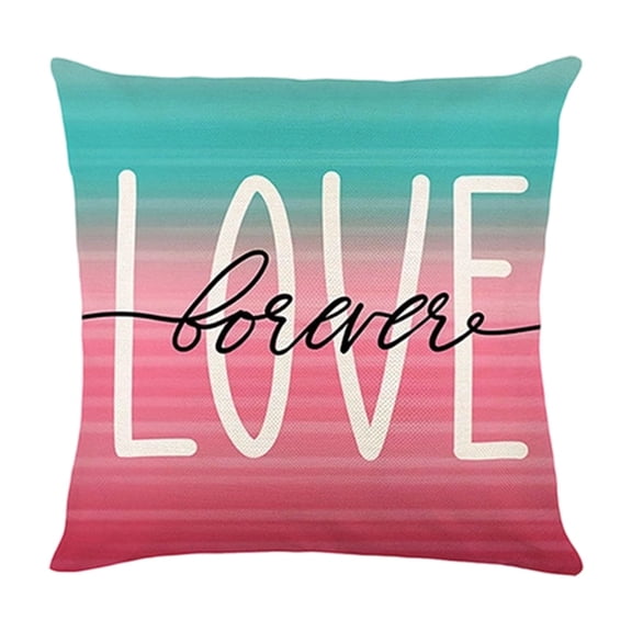 Valentines Day Decoration - Valentines Pillow Covers 18x18 Inch Set of 7 Decorative Throw Pillow Cover Red Love Heart Cushion Case for Sofa Bed Couch Home Decorations