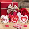 thumbnail image 1 of Valentines Day Decorations Clearance! Heart Shaped Wooden Love Sign Tabletop Centerpiece Decor Love Wooden Decor Valentine's Day Wedding Table Decor Valentines Day Table Centerpiece Sign Love, 1 of 1
