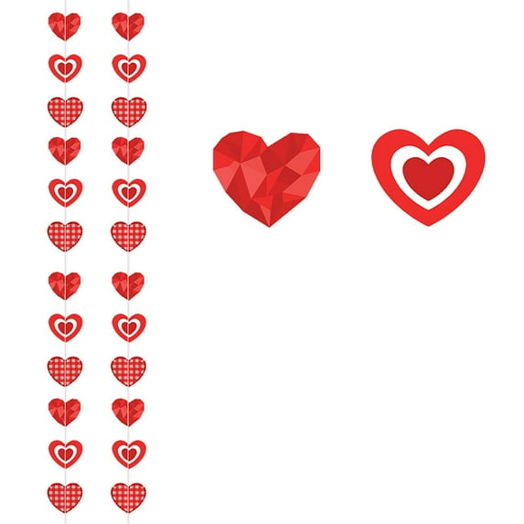 Valentines Day Decorations Clearance! Love Sewing Hanging Articles, Three Pieces, 8 Pieces