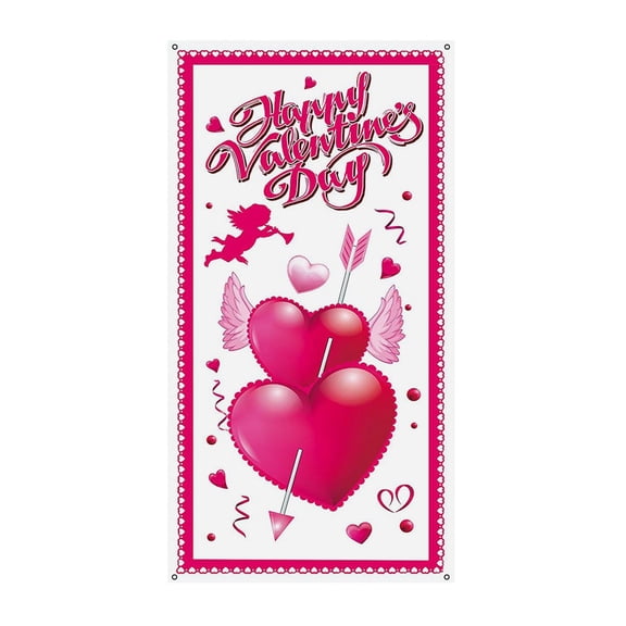 Valentines Day Decorations Clearance! Valentine'S Day Door Cover Decoration Creative Background Valentine'S Day Front Door Decoration