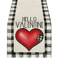 thumbnail image 1 of Valentines Day Decorations Clearance! Valentine'S Day Table Flag Heart Pattern Holiday Decoration Heat Insulation Linen Tablecloth, 1 of 5