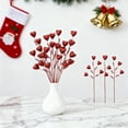 thumbnail image 1 of Valentines Day Decorations Floral Picks Stems,16 Inch Artificial Red Berry Heart Shaped Branches Gift for Wedding Home Vase Decor （Red）, 1 of 6
