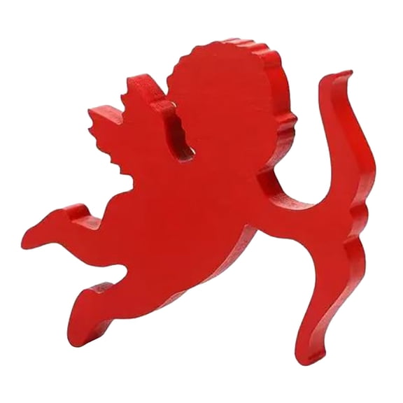 Valentines Day Decorations | Kisangel Cupid Statue Decor | Fdelink These Adorable Wooden Statue Decorations Are Perfect for Valentine's Day Table Decorations, Living Room, Dining Room, and Desk Décor