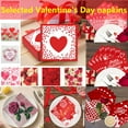 thumbnail image 1 of Valentines Day Decorations Napkins Disposable, 20Pcs Heart Paper Napkins for Cocktail Anniversary Birthday Wedding Party Supplies Xuniizn, 1 of 7