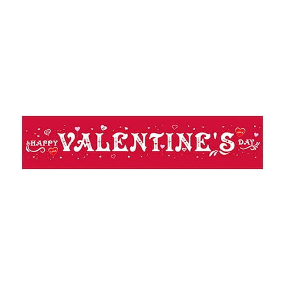 Valentines Day Decorations Outdoor XtraLarge Banner 78.74x17.72 Inch Happy Valentines Day Yard Banner Party Decor Valentines Decor for Garden Patio Front Yard Celebration Large Outdoor Sign