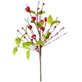 thumbnail image 1 of Valentines Day Decorations, Pink/Red Heart Shaped Berry Picks with Red Berries & Leaves, Artificial Berry Twig Flowers Stem Branches for Wedding Candlelight Dinner Anniversary, 1Pc(Red,15.7x3"), 1 of 7