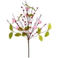 thumbnail image 1 of Valentines Day Decorations, Pink/Red Heart Shaped Berry Picks with Red Berries & Leaves, Artificial Berry Twig Flowers Stem Branches for Wedding Candlelight Dinner Anniversary, 1Pc(Pink,15.7x3"), 1 of 7