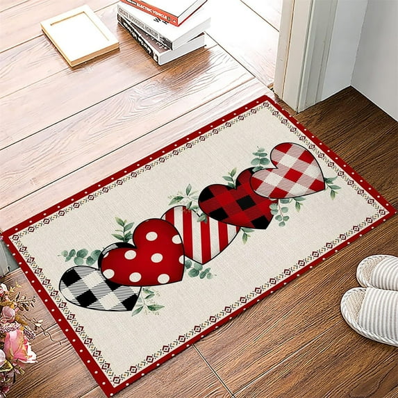 Valentines Day Decorations Savings Clearance! Rvasteizo Valentine's Day Mat Porch Door Mat Love Romantic Holiday Decoration Mat
