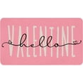 thumbnail image 1 of Valentines Day Door Mat,Pink Hello Valentine Hearts Indoor Outdoor Non-Slip Doormat,Entryway Front Porch Valentine''s Day Welcome Mat for Entrance Decor,30" x 17", 1 of 6