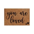 thumbnail image 1 of Valentines Day Door Mat, Valentine Door Mat Outdoor - Loetky Valentine's Day Natural Coir Doormat Red Love Heart Welcome Floor Mat Non-Slip Entrance Door Rugs for Indoor Outdoor Home Bathroom Decor, 1 of 3