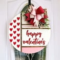 thumbnail image 1 of Valentines Day Door Sign Wooden Sign Love Wall Hanging, Happy Valentines Day Decor for Front Door Rustic Farmhouse Home Decorations Hanging Decor, 1 of 5