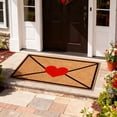 thumbnail image 1 of Valentines Day Doormat Heart Envelope Welcome Doormat Floor Mat, Entrance Door Rugs with Non Rubber Backing, Soft & Flexible for Front Door, Entrance, Bathroom, Kitchen & Living Room,50x80cm, 1 of 3