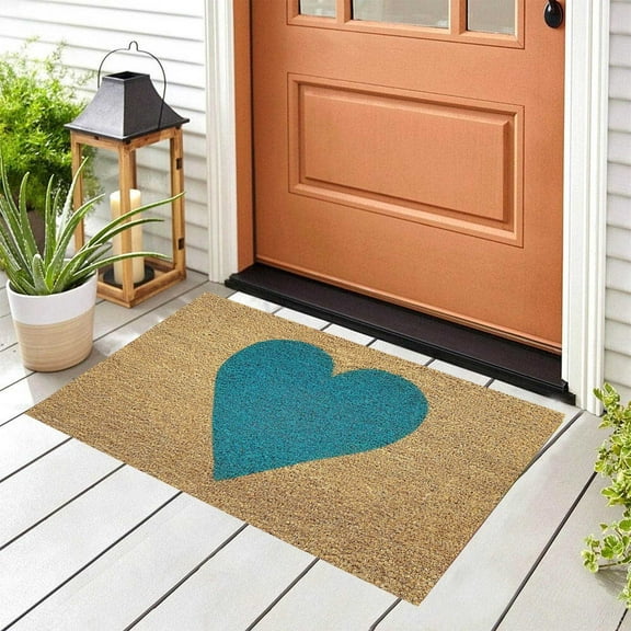 Valentines Day Doormat Non Mat Mat Funny Home Decor Mats for In Door Entrance Door Mat Xmas Welcome Mat for Indoor Outdoor Big Heart Rug and Mat Happy Party