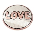 thumbnail image 1 of Valentines Day Doormat, Round Area Rug, 15 inch Small Washable Carpet, Circular Floor Mat with Love Design, Cute Home Decor for Bedroom Living Room Kitchen Dining Table Side Entryway Decor, 1 of 5