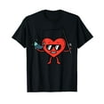 thumbnail image 1 of Valentines Day Fishing Heart Funny Fish Dad Men Boys Kids T-Shirt, 1 of 5