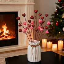 Valentines Day Foam Heart Branch, Romantic Decor, Valentines Day Wedding Decoration, Heart Ornament, Holiday Decoration, Valentines Day Party Decor, Desktop Romantic Decor