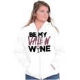 thumbnail image 1 of Valentines Day Funny Wine Lovers Zip Hoodie Sweatshirt Women Brisco Brands M, 1 of 6