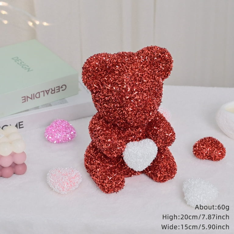Foam Glitter Heart Wall Decor Choose 1 Color Red OR Pink OR Both