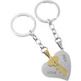 thumbnail image 1 of Valentines Day Gift for Him Her Husband Wife Couple Keychains Couple Gift for Boyfriend Girlfriend 2PCS Matching Keychain Set, 1 of 8