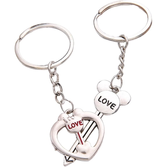 Valentines Day Gift for Him Her Husband Wife Couple Keychains Couple Gift for Boyfriend Girlfriend 2PCS Matching Keychain Set