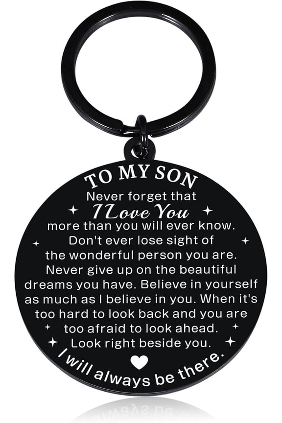 Valentines Day Gifts for 16 Year Old Boy, Gift for 12 13 14 15 16 17 Year Old Boy, Inspirational Son Birthday Gifts, Cute Keychain for 12 Year Old Boy Son, I Love You Son Valentine Gifts from Mom Dad