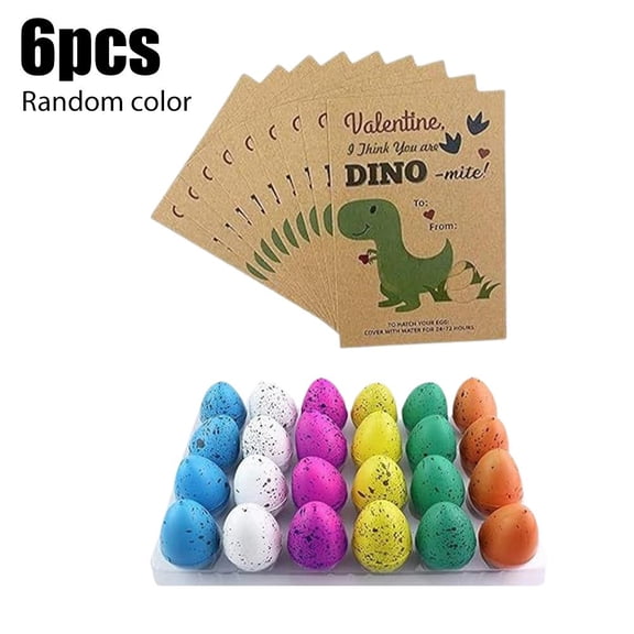 Valentines Day Gifts- 24 Pack Dinosaur Egg Hatching Card Bulk - Funny Dino Valentine Exchange Cards for School Class Classroom Party Favors
