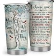 thumbnail image 1 of Valentines Day Gifts for Her Him - Gifts for Wife Husband, Anniversary Birthday Gifts for Girfriend Boyfriend, Wife Christmas Gift Ideas - I Choose You 20oz Tumbler, 1 of 6