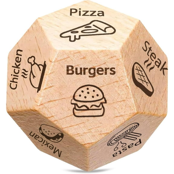 Valentines Day Gifts for Him Her, Date Night Dice Couples Gift for Him Her, Dinner Decider Dice, Anniversary Birthday Valentines Day for Husband Wife Boyfriend Girlfriend Women Men