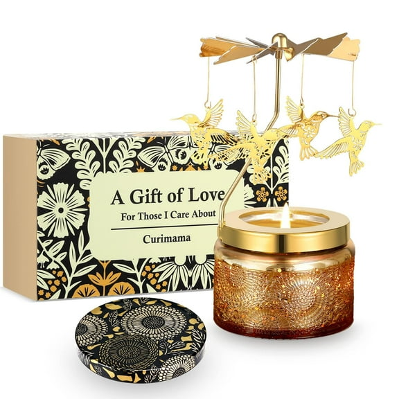 Valentines Day Gifts for Her, Unique Birthday Gift for Women, Rotating Scented Candles for Mom, Funny Birthday Gift for Grandma Wife Daughter, Ideal Choice for Valentines, Anniversary Y114