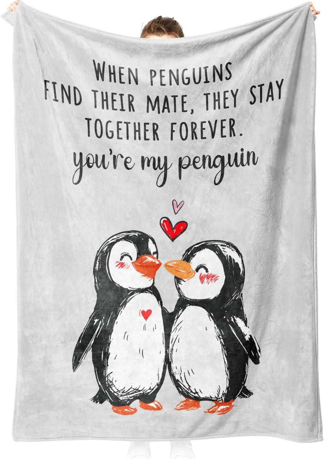Valentines Day Gifts for Her Him- Soft Romantic Blanket- Anniversary Birthday Wedding Gifts for Boyfriend Girlfriend Wife Husband Men Women, I Love You Gifts, Cute Practical Blanket