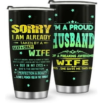 Valentines Day Gifts for Husband from Wife: Anniversary Birthday Present for Him, Stainless Steel 20oz Travel Coffee Tumbler Cup for Men, for Boyfriend Husband