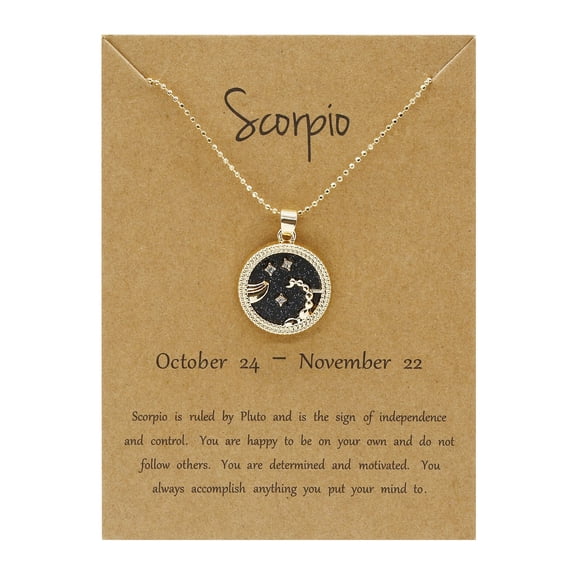 Valentines Day Gifts for Her Necklaces Pendants for Women Womens Sweater Chain Day Night Twelve Constellation Couple NeckGifts Clearance Birthday Gifts for Women