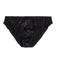 thumbnail image 1 of Valentines Day Gifts Savings!Joau Frill Trim Satin Underwear for Women Stretch Silky Seamless Hipster Bikini Panties Full Coverage Cheeky Underwear Breathable Briefs, 1 of 5