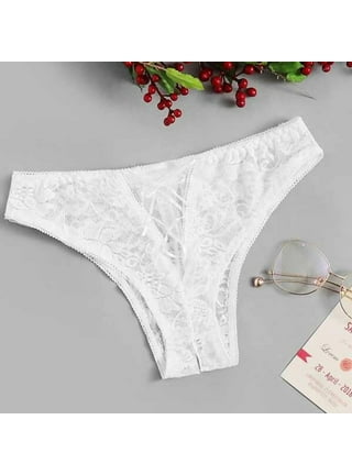 Hfyihgf No Show Panties for Women Seamless T-Back Lace Triangle Low Waist  V-Shape Underwear Sexy See Through G String Pants Tucking Panties Black  Lace S 