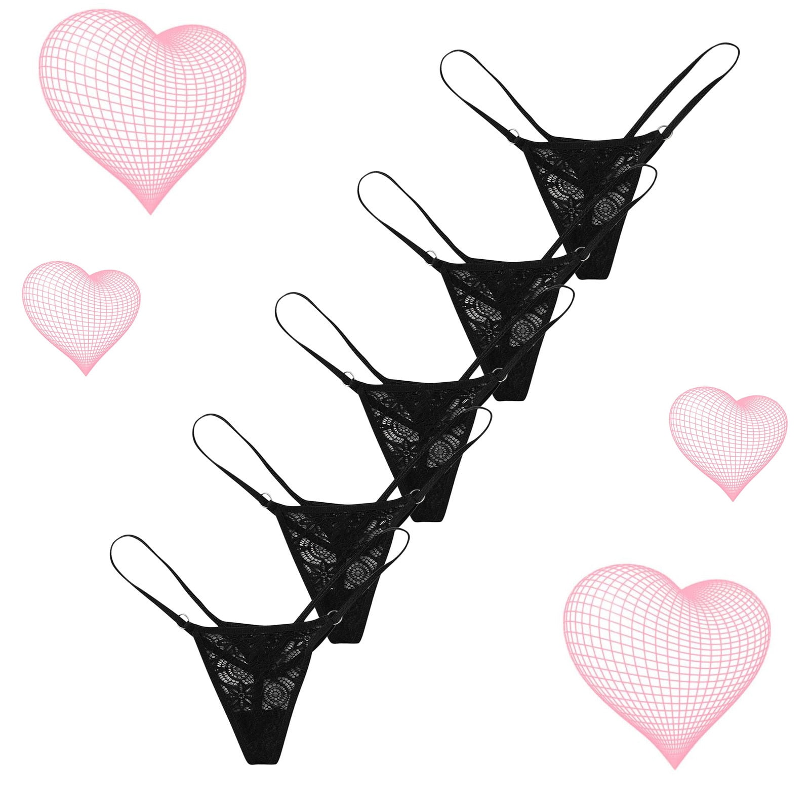 Valentines Day Gifts Savings!Joau G String Thongs for Women, Seamless Comfortable  Underwear G-String Panties T-Back Bikini Thongs Low Rise Hipster Sexy  Underpants S-XL 