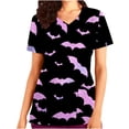 thumbnail image 1 of Valentines Day Gifts for Her Tbopshirt Womens Tops Scrubs for Women,Women Tops Short Sleeve V-neck Tops Working Uniform Print With Pocket Blouse,Valentine's Day, 1 of 5