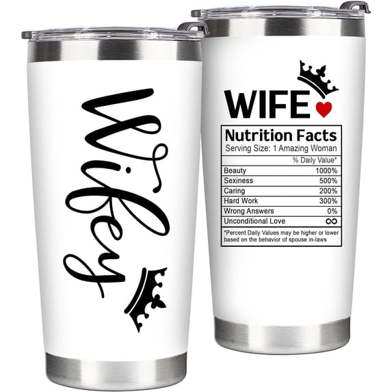 Valentines Day Gifts for Her - Valentines Day Gifts for Wife, Wife Valentines Day Gifts - Valentines Gifts for Her, Wife, Women - Wedding Anniversary, Birthday Gifts for Wife from Husband Tumbler 20Oz