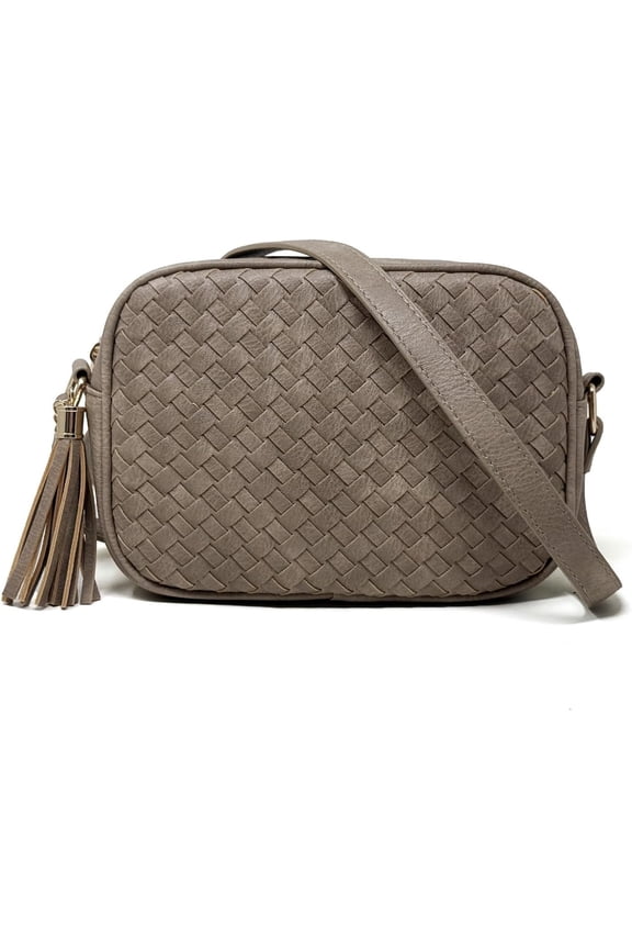 Valentines Day Gifts: Woven Crossbody Bag and Small Boho Purse for Women Spring Braided Handbags | Vegan Leather, Spacious Room, Weave Design