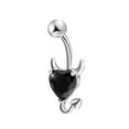 thumbnail image 1 of Valentines Day Gifts for Her Body Chain Devil Heart Belly Button Rings Navel Barbells Stud Body Piercing Gifts Clearance Birthday Gifts for Women, 1 of 7