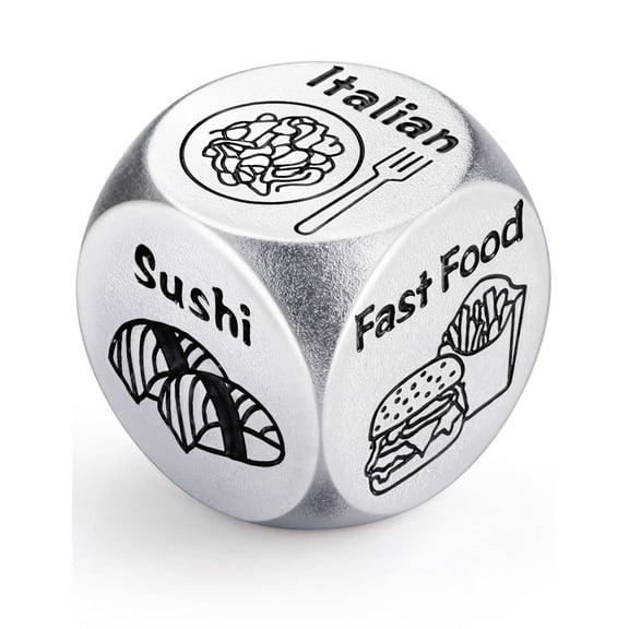 Food Dice Stocking Stuffers for Men Women Adults Date Night Dice Couples Gifts for Him Her Anniversary Christmas Birthday Wedding for Men Women