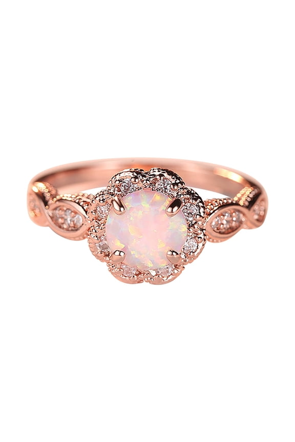 Valentines Day Gifts for Her Rings for Women Rose Gold Diamond Ring Rhinestone Ring Alloy Jewellery Rings Zircon Clearance Birthday Gifts for Women